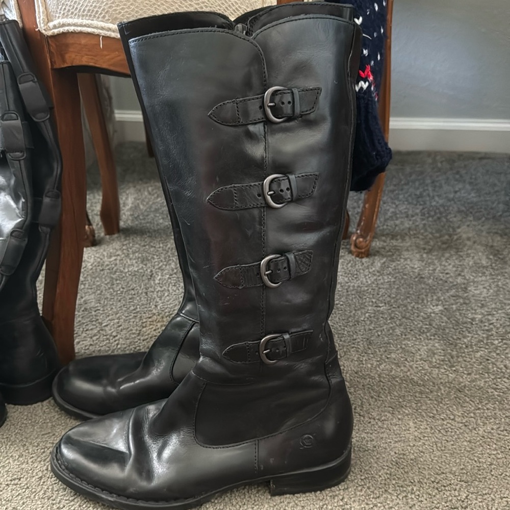 Black boots